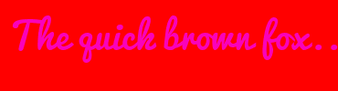 Image with Font Color F902BB and Background Color FF0000
